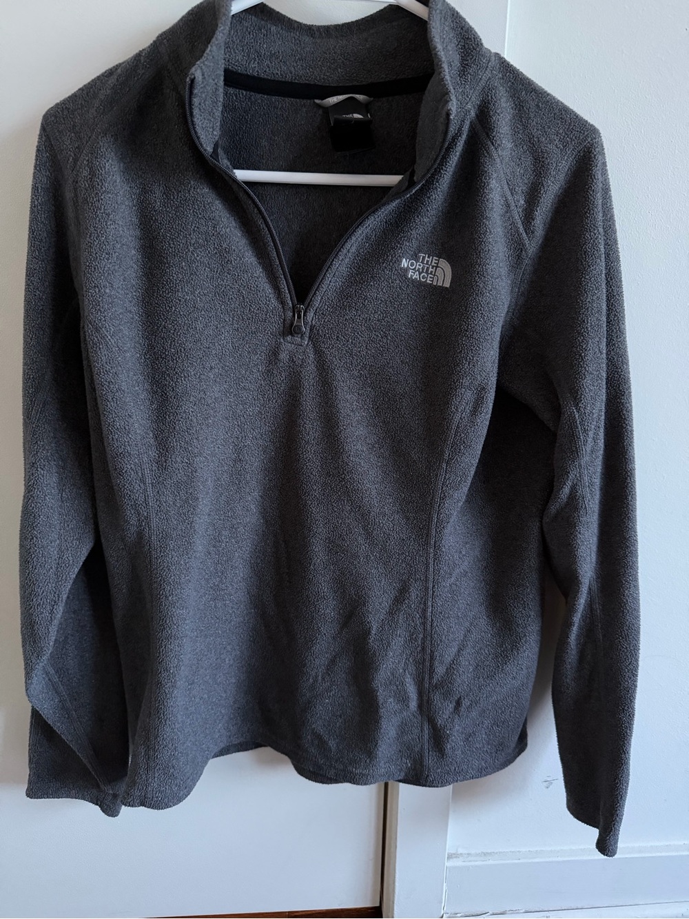 The North Face Women's Dark Gray Quarter-Zip Fleece Pullover